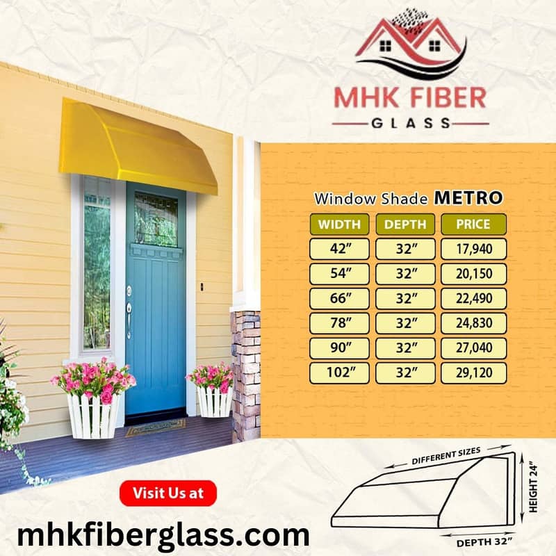 Fiber \ Window shade fiber \ Fiber Glass on discount in karachi 7