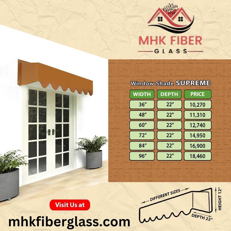 Fiber \ Window shade fiber \ Fiber Glass on discount in karachi 8