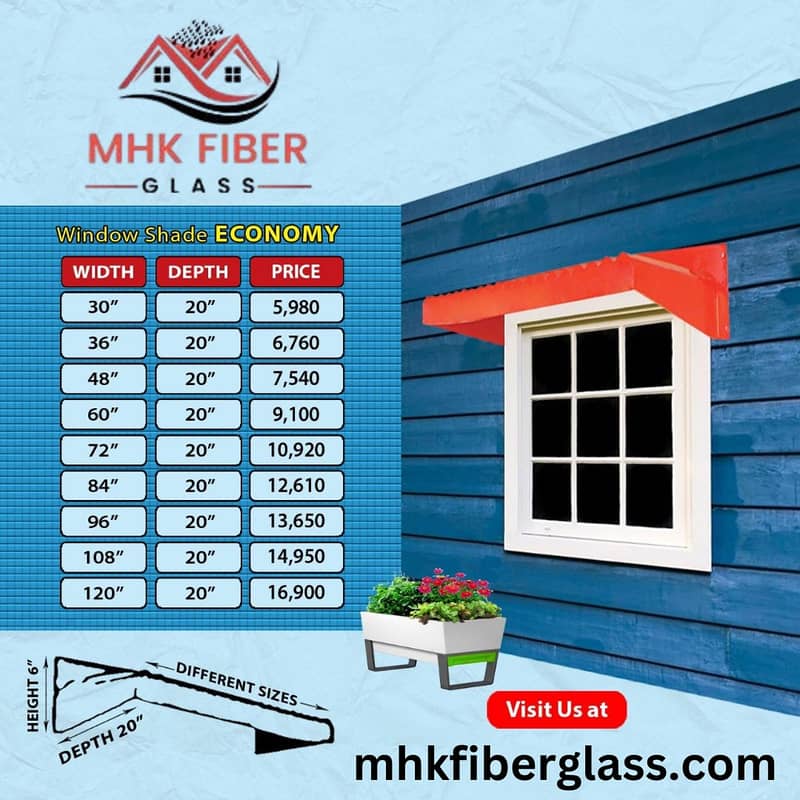 Fiber \ Window shade fiber \ Fiber Glass on discount in karachi 9