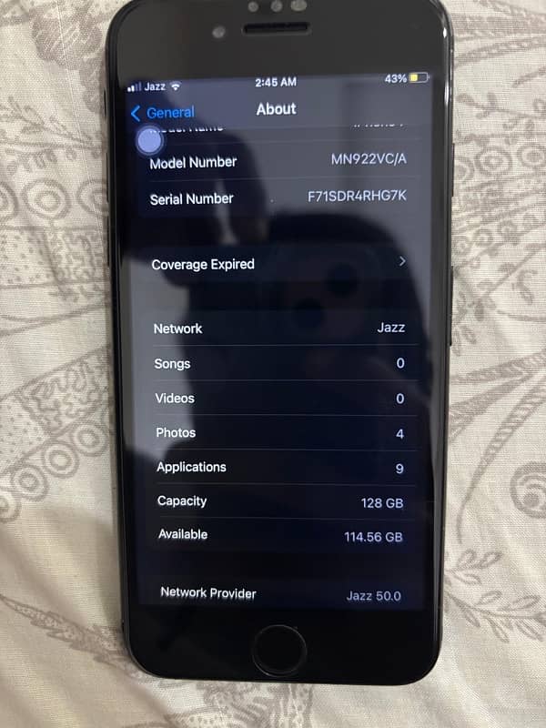 i phone 7 PTA 128 gb  finger print ok battery origenal 4