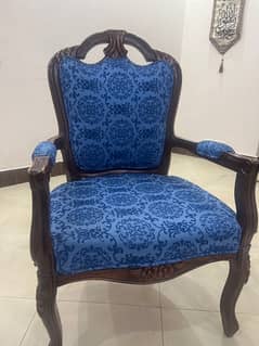 2 chair set blue colour
