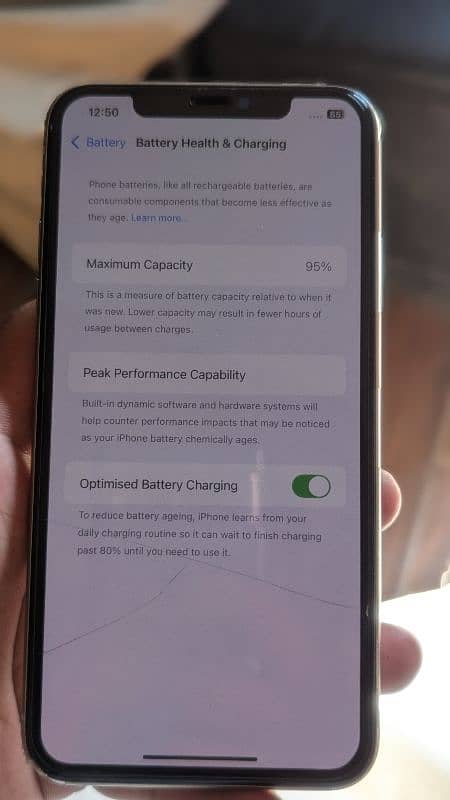 iphone 11 pro max official PTA approved 64gb BH95% panel changed 1