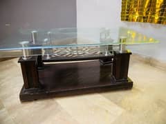 Wooden / Glass centre table