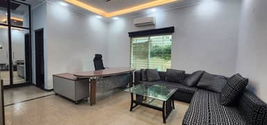 1 Kanal Furnished office with 2 Big Halls, 4 Executive Room for Sale, johar Town, Lahore