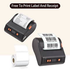 2 in 1 Portable Receipt/Label Printer Bluetooth Mobile Bill Printer