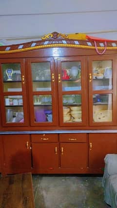 Very good condition wooden made show case