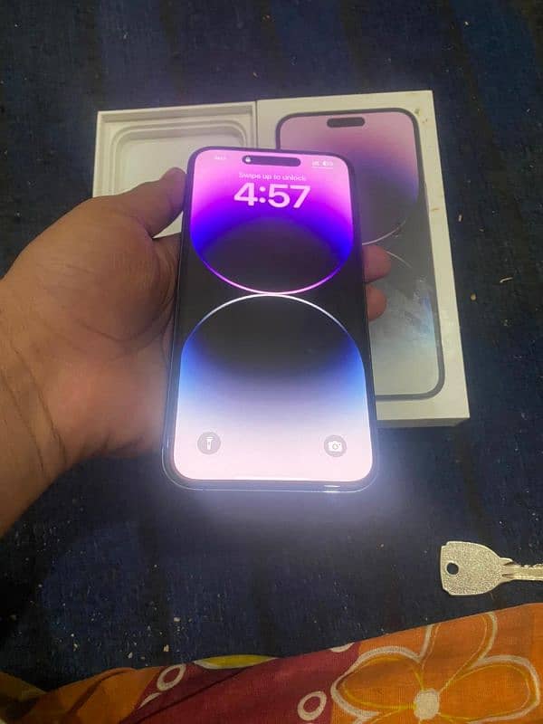 Iphone 14pro max PTA Approved Deep purple 256GB 1