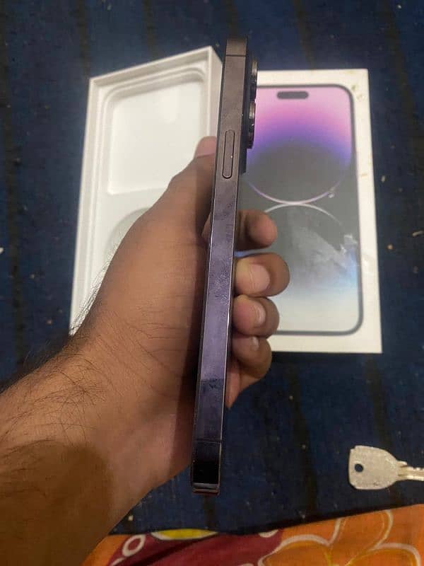 Iphone 14pro max PTA Approved Deep purple 256GB 2