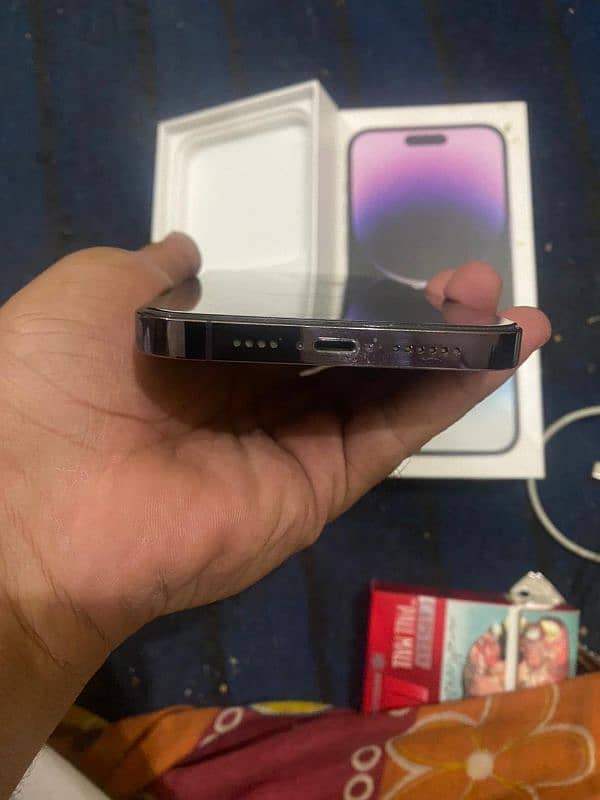 Iphone 14pro max PTA Approved Deep purple 256GB 3