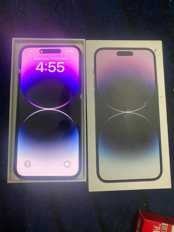 Iphone 14pro max PTA Approved Deep purple 256GB 6