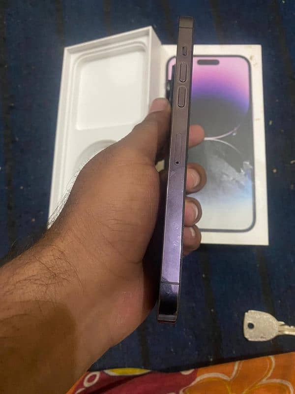 Iphone 14pro max PTA Approved Deep purple 256GB 7