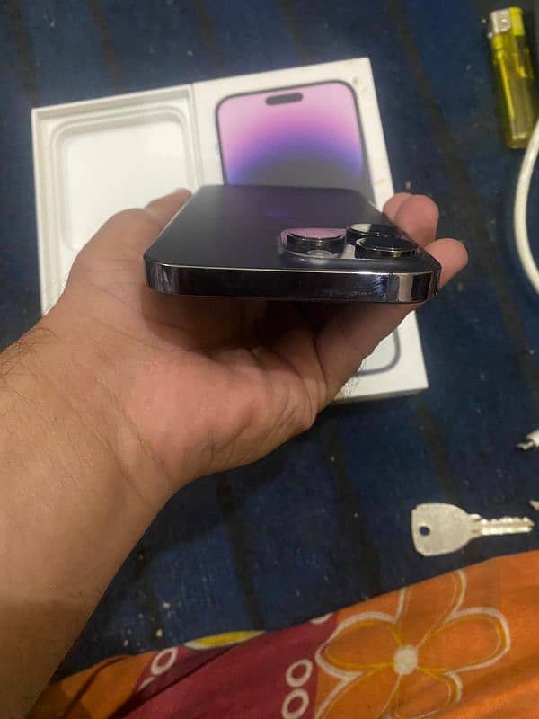 Iphone 14pro max PTA Approved Deep purple 256GB 9