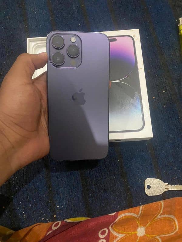 Iphone 14pro max PTA Approved Deep purple 256GB 11