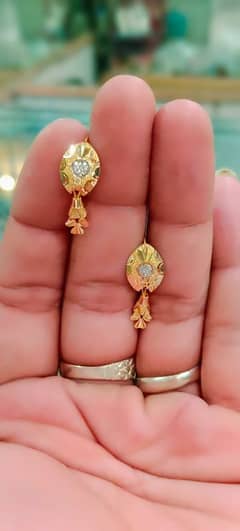 Gold tops earrings baleya ring