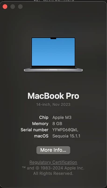 macbook pro M3 1