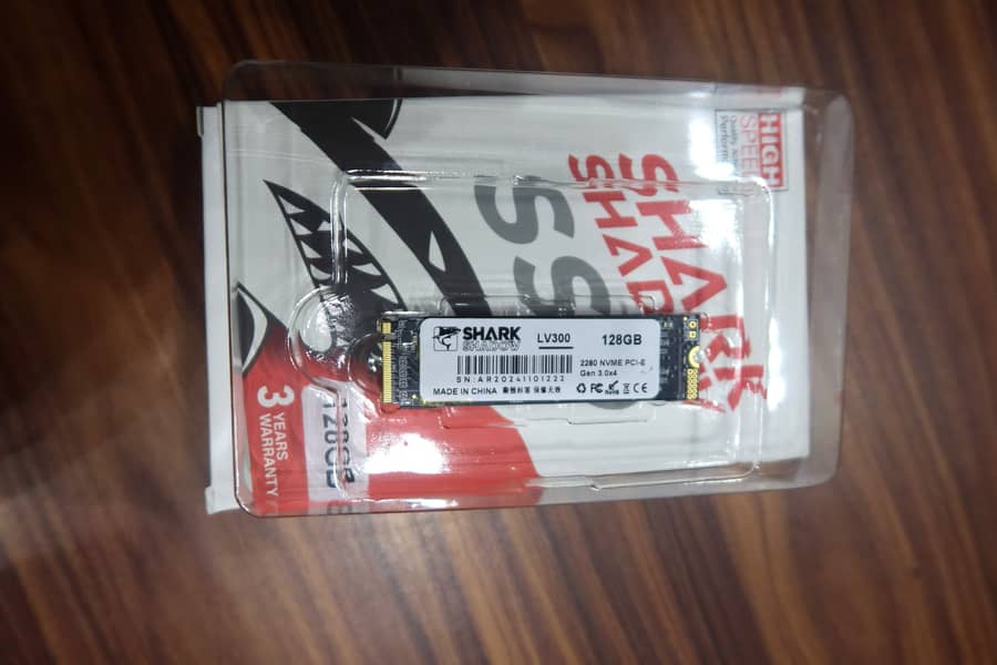 Shark Shadow LV300 M. 2 2280 NVMe SSD 128GB PCle Gen 3x4 0