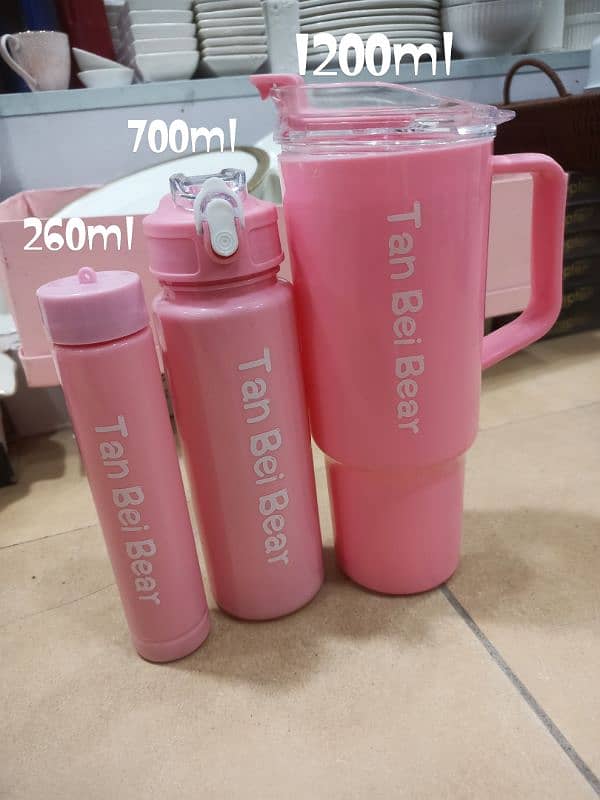 3 pcs water bottle 0