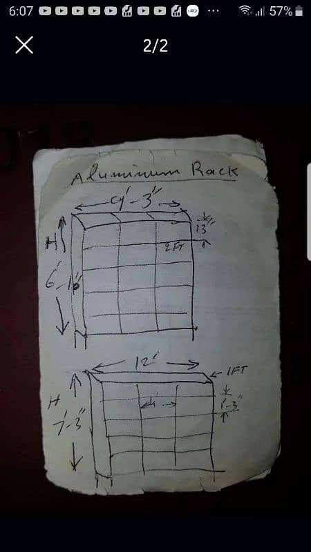 Aluminum racks shelves with 5mm glass base 1