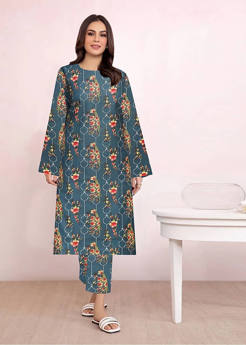 2pcs khadar/LADIES UNSTITCHED SUIT/WINTER/Printed /causal dress/formal 3