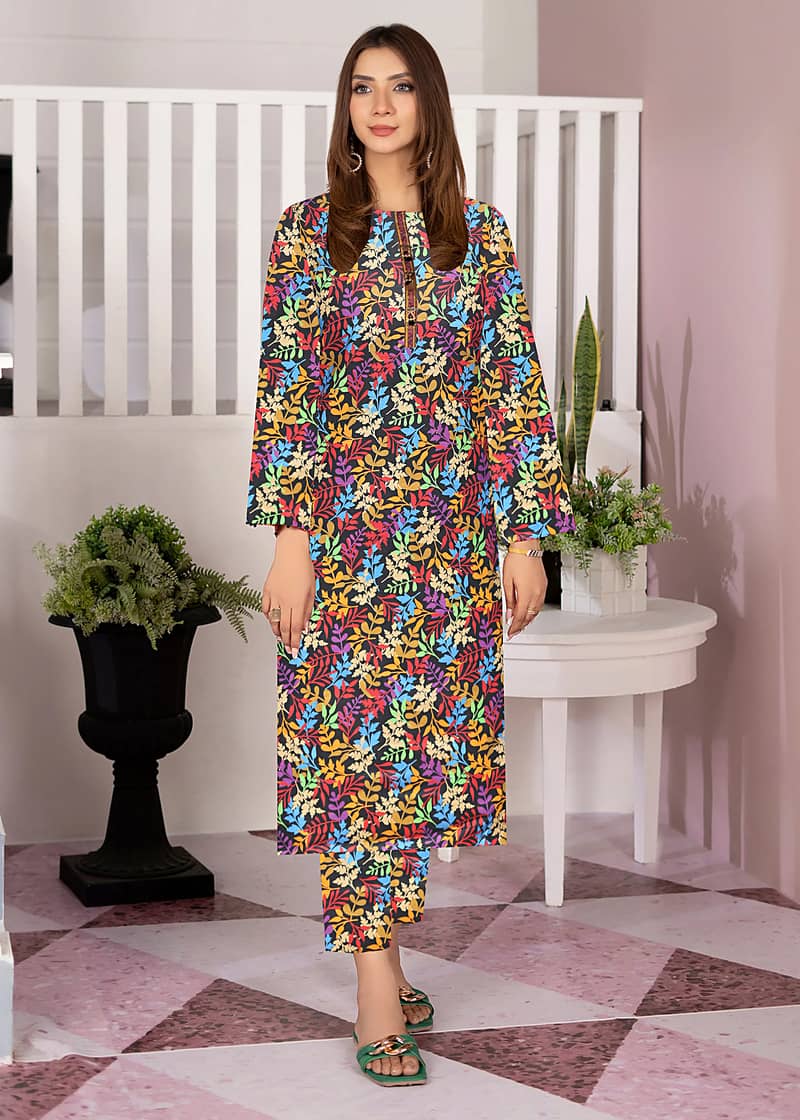 2pcs khadar/LADIES UNSTITCHED SUIT/WINTER/Printed /causal dress/formal 8