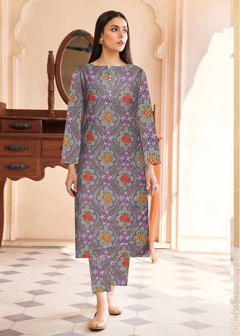 2pcs khadar/LADIES UNSTITCHED SUIT/WINTER/Printed /causal dress/formal 9