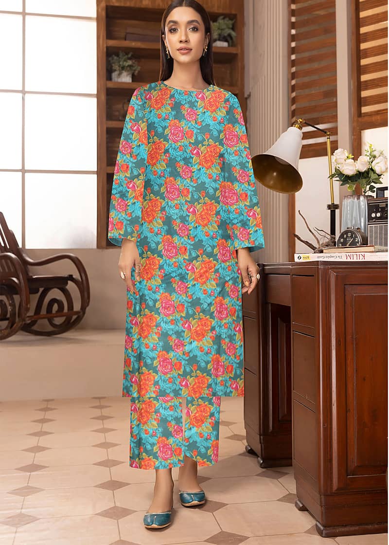 2pcs khadar/LADIES UNSTITCHED SUIT/WINTER/Printed /causal dress/formal 18