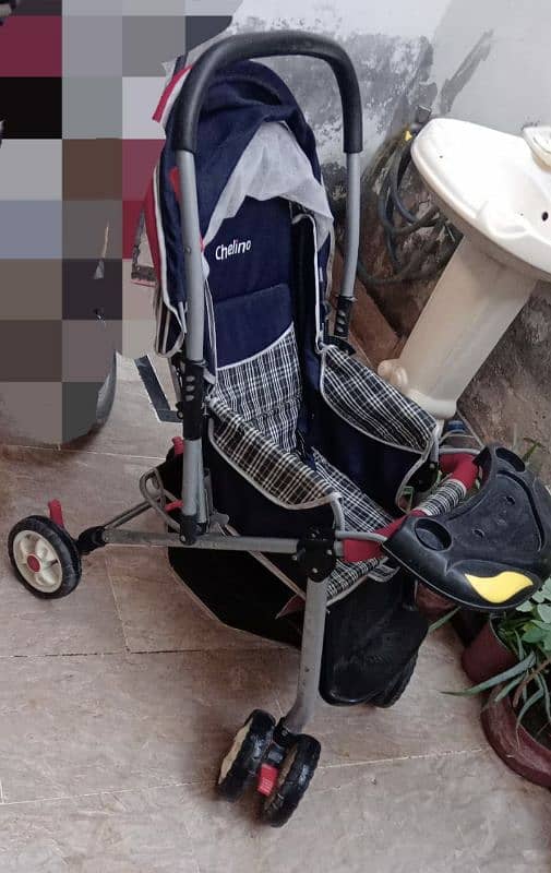 "Baby Stroller Chelino Brand -Behtareen Halat Mein" 3