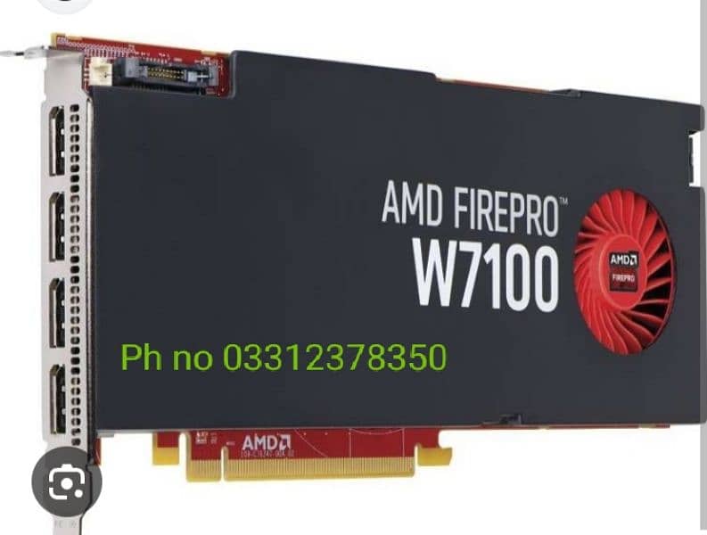 Amd firepro w7100 8gb 256 bit DDR 5 graphics card 0