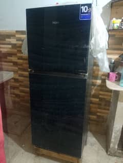 Haier Fridge Slightly use Medium size glass door