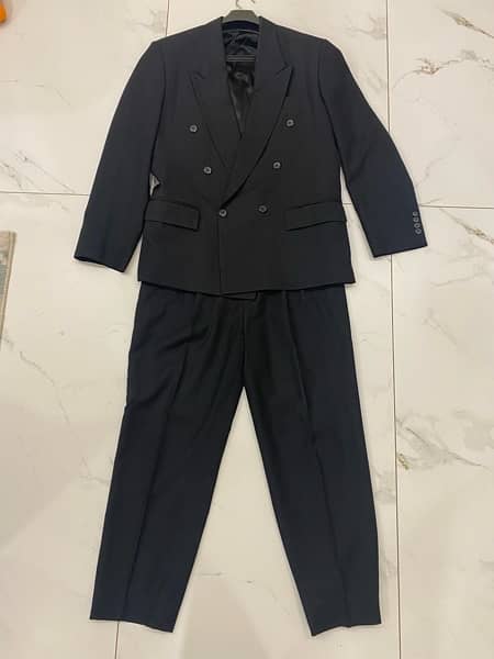 Black Blue Suit for Men 0