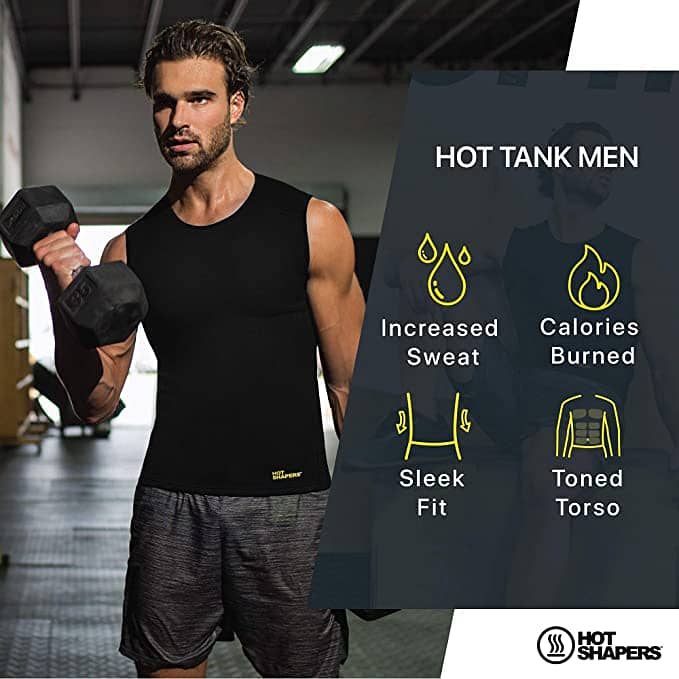 Hot Shapers Slimming Shirt for Men  Zipper Body Shaper in Black 2