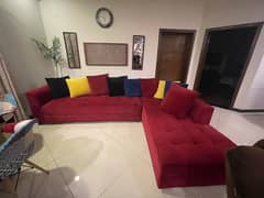 7 seater L shape sofa