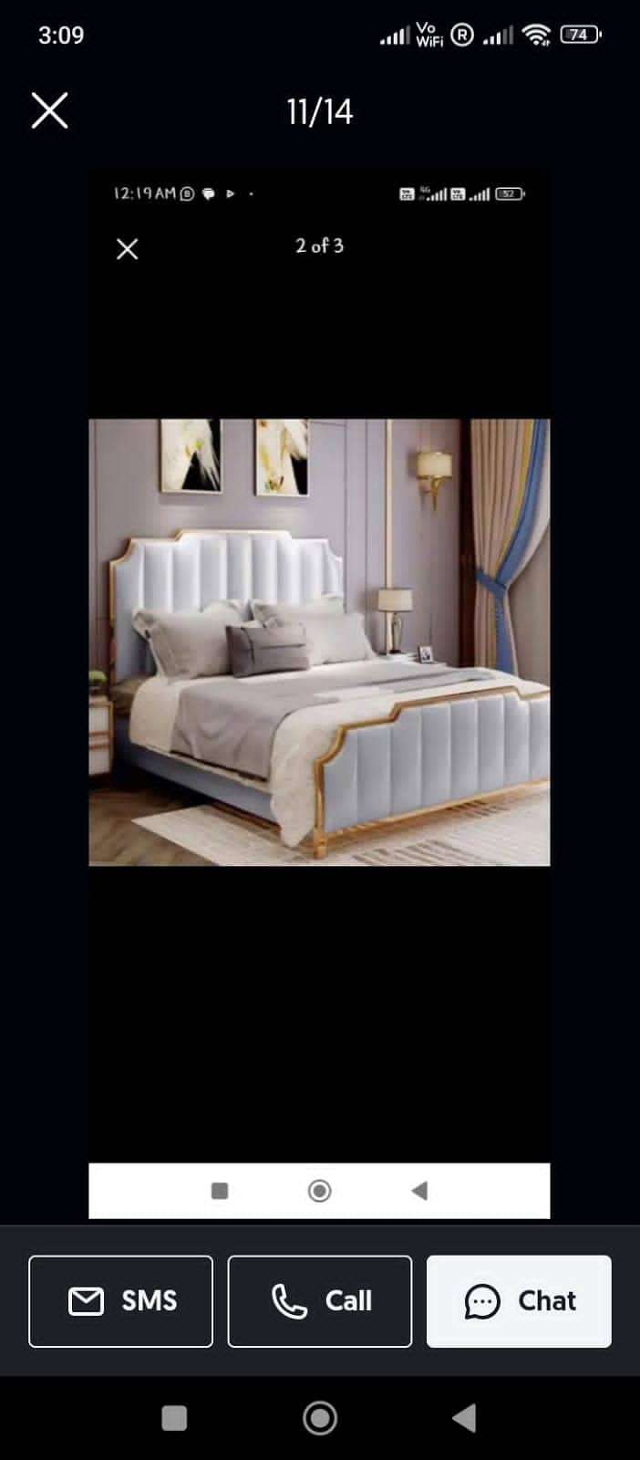 King Size Bed/Double bed/Poshish bed/bedset / wooden bedset / Luxury b 5