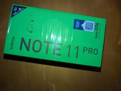 Infinix note 11Pro with box