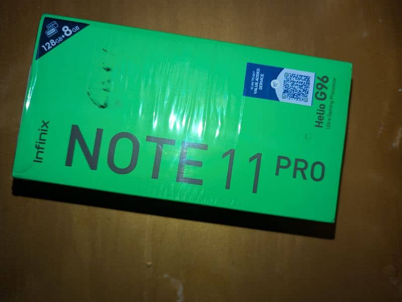 Infinix note 11Pro with box 0