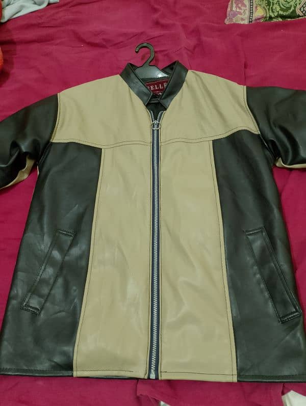 jacket ledar he new condition  he L size he 0