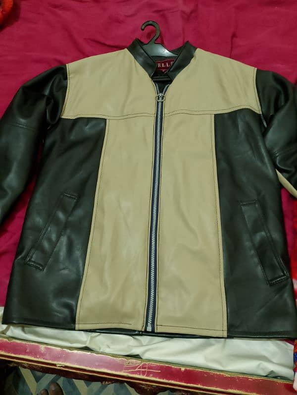 jacket ledar he new condition  he L size he 11