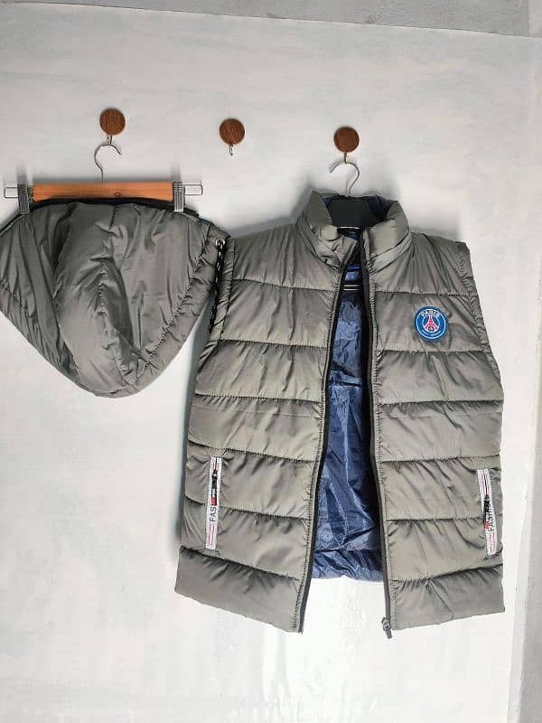 1 pc Men's parachute plain buffer jacket 0