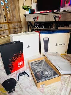 PlayStation 5 PS5 Disc Version 825GB + 1TB XPG SSD with box