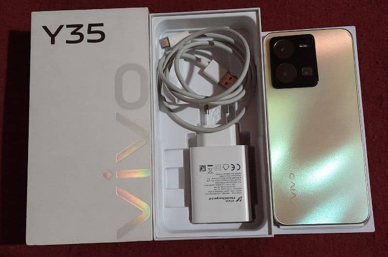 Vivo Y35 Box Charger Total Genuine 10by10 condition 1 b scratch nai ha 6