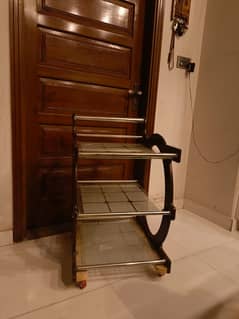 slightly used dinning trolley