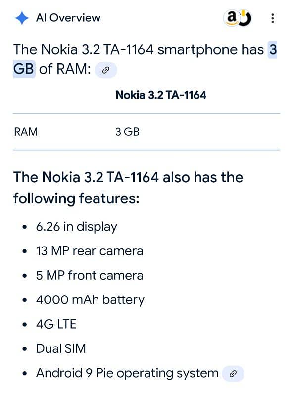 Nokia 3.2 0