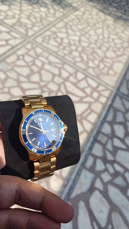 MOVADO 800 SERIES GOLD BLUE DIAL 2600144 7