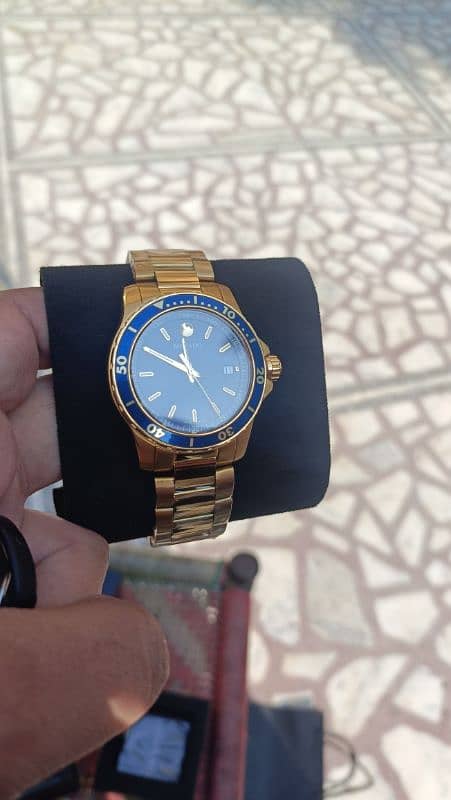 MOVADO 800 SERIES GOLD BLUE DIAL 2600144 8