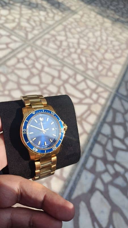 MOVADO 800 SERIES GOLD BLUE DIAL 2600144 9