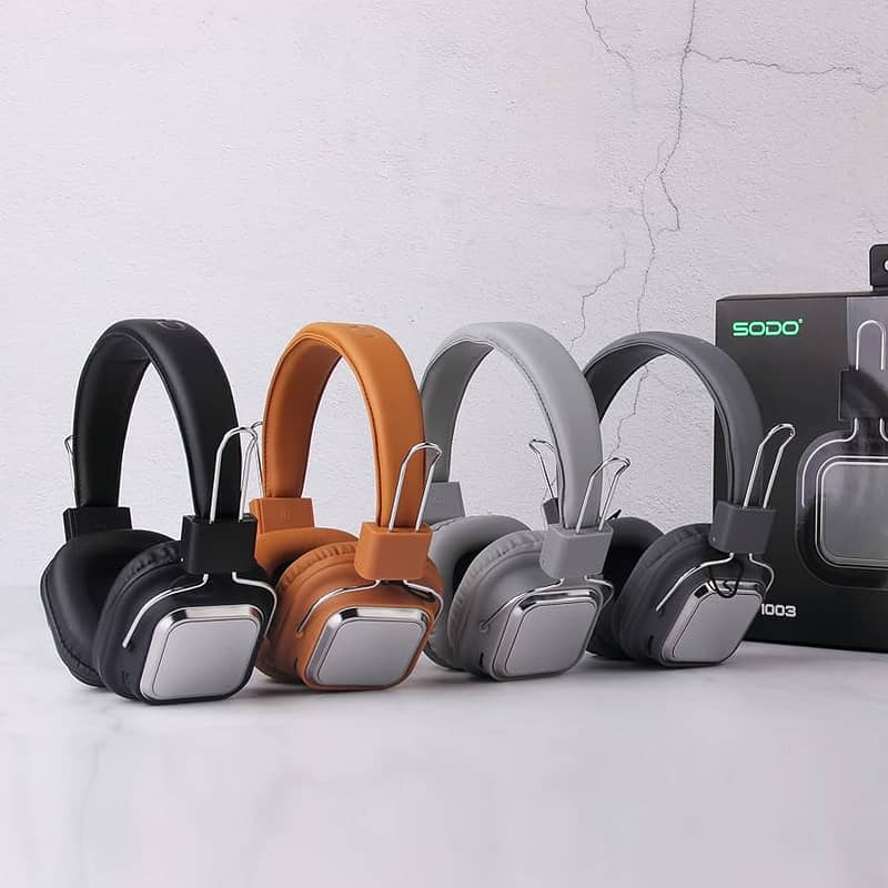 SODO 1003 Bluetooth Headphone Crystal Clear HQ Sound Padded Headset 0