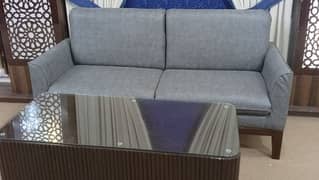 five seater sofa set plus centre table 3 centre table