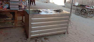 Biryani Display Counter and stove Full Steel