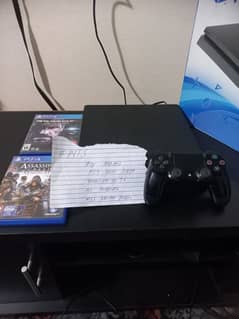 PS4 Slim 500 GB(Mint Condition) With box and two games