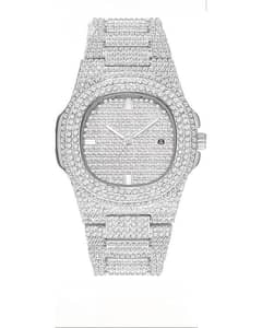 iced out diamond men watch